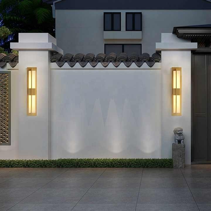 Long Rectangle Alabaster Marble Sconce Wall Light